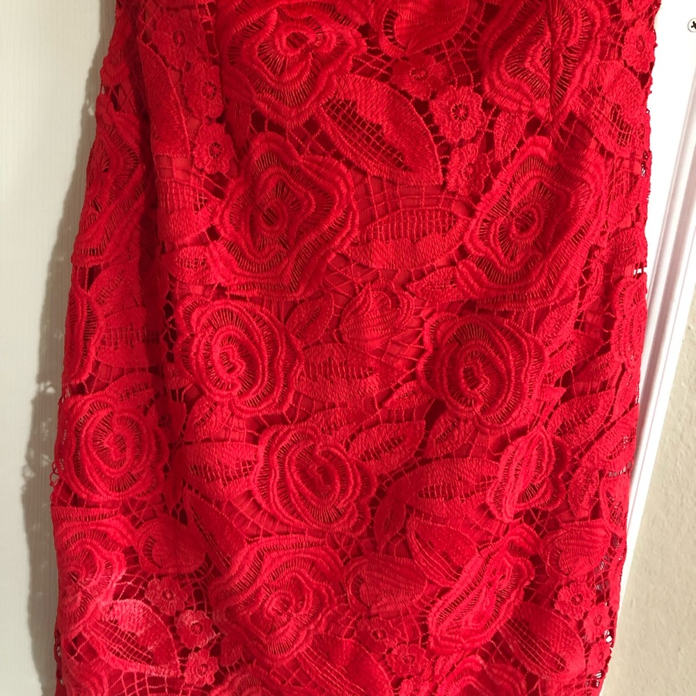 Red Flower Dress - Picture 4 of 5